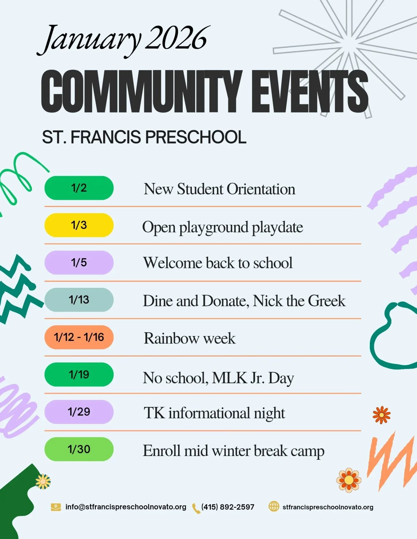 It's a new year! Check out what's happening in our community in January 2026!