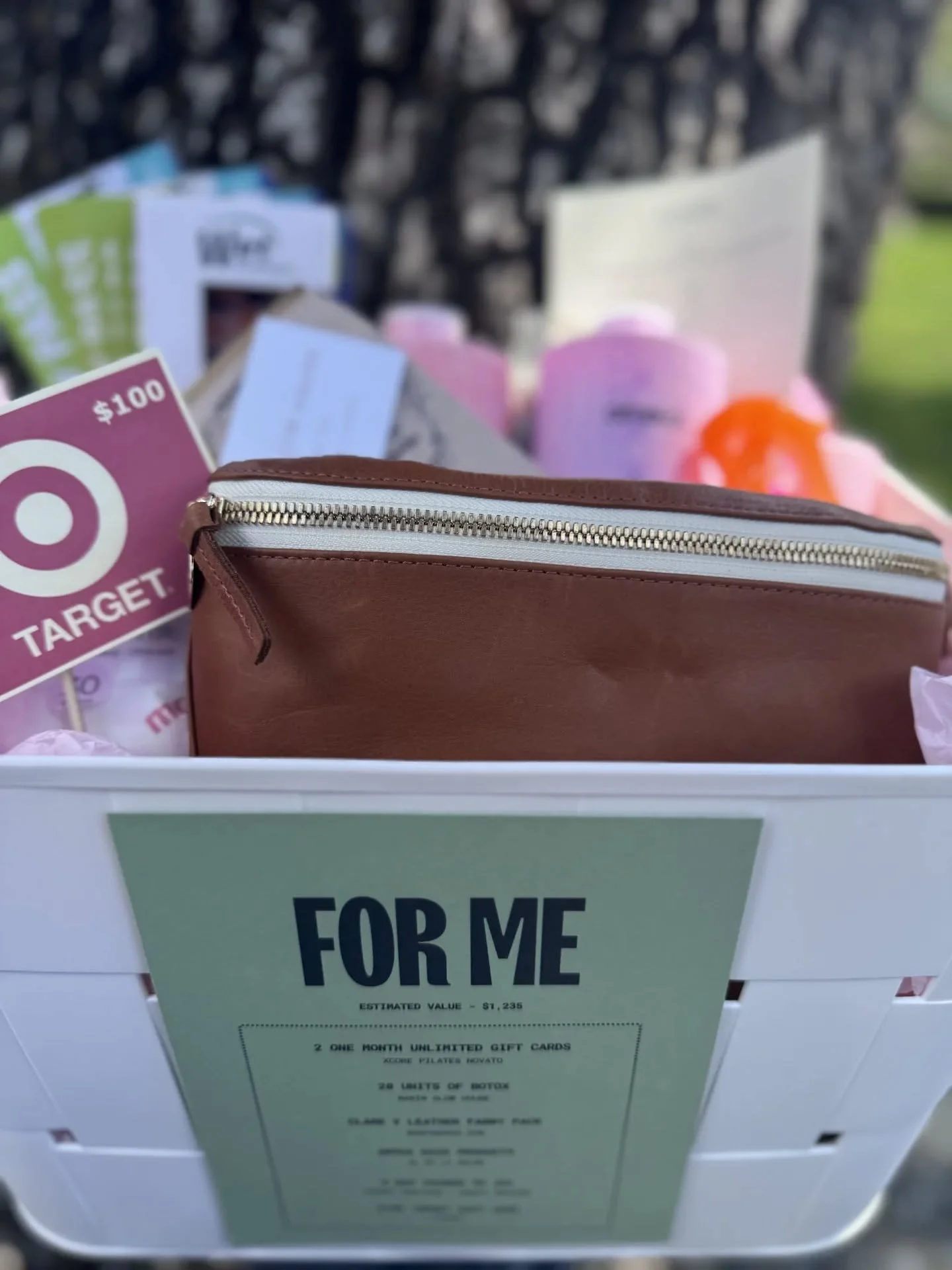 ✨ RAFFLE BASKET SPOTLIGHT: FOR ME ✨

Our last, but certainly not least raffle basket was a BIG crowd pleaser for moms, dads, caregivers, and self-care lovers &mdash; this basket was packed with goodies!

Our &ldquo;For Me&rdquo; basket valued at over