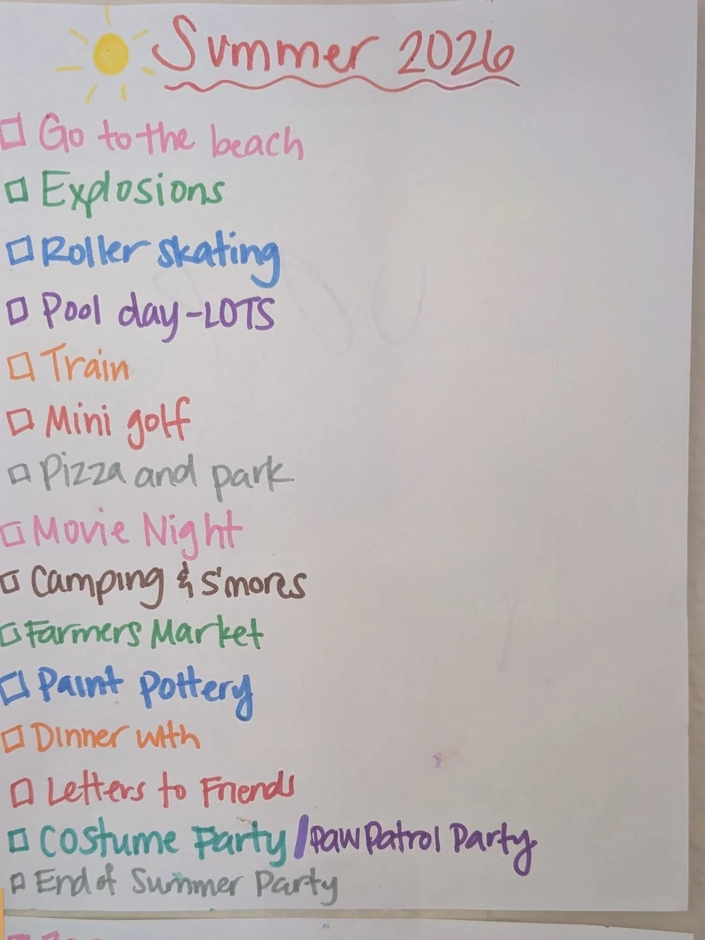 Happy first day of summer break! What's on your bucket list this summer?! 🌞