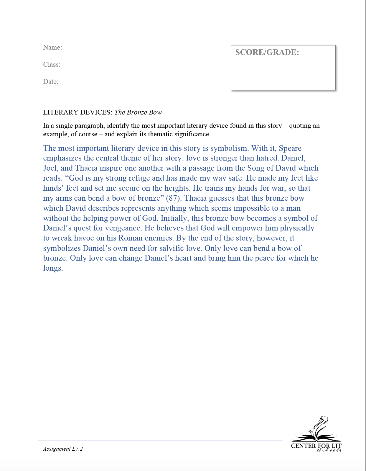 L7.2: The Bronze Bow