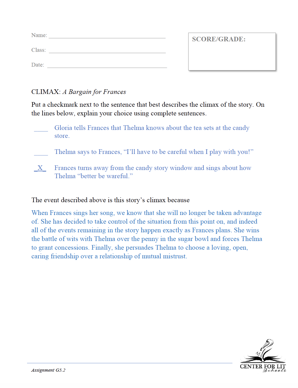 G5.2: A Bargain for Frances