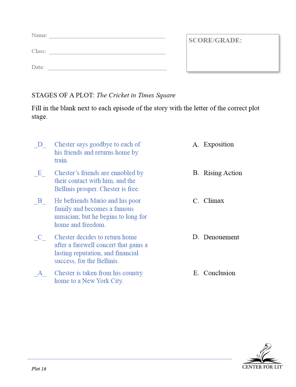 Plot 16: The Cricket in Times Square