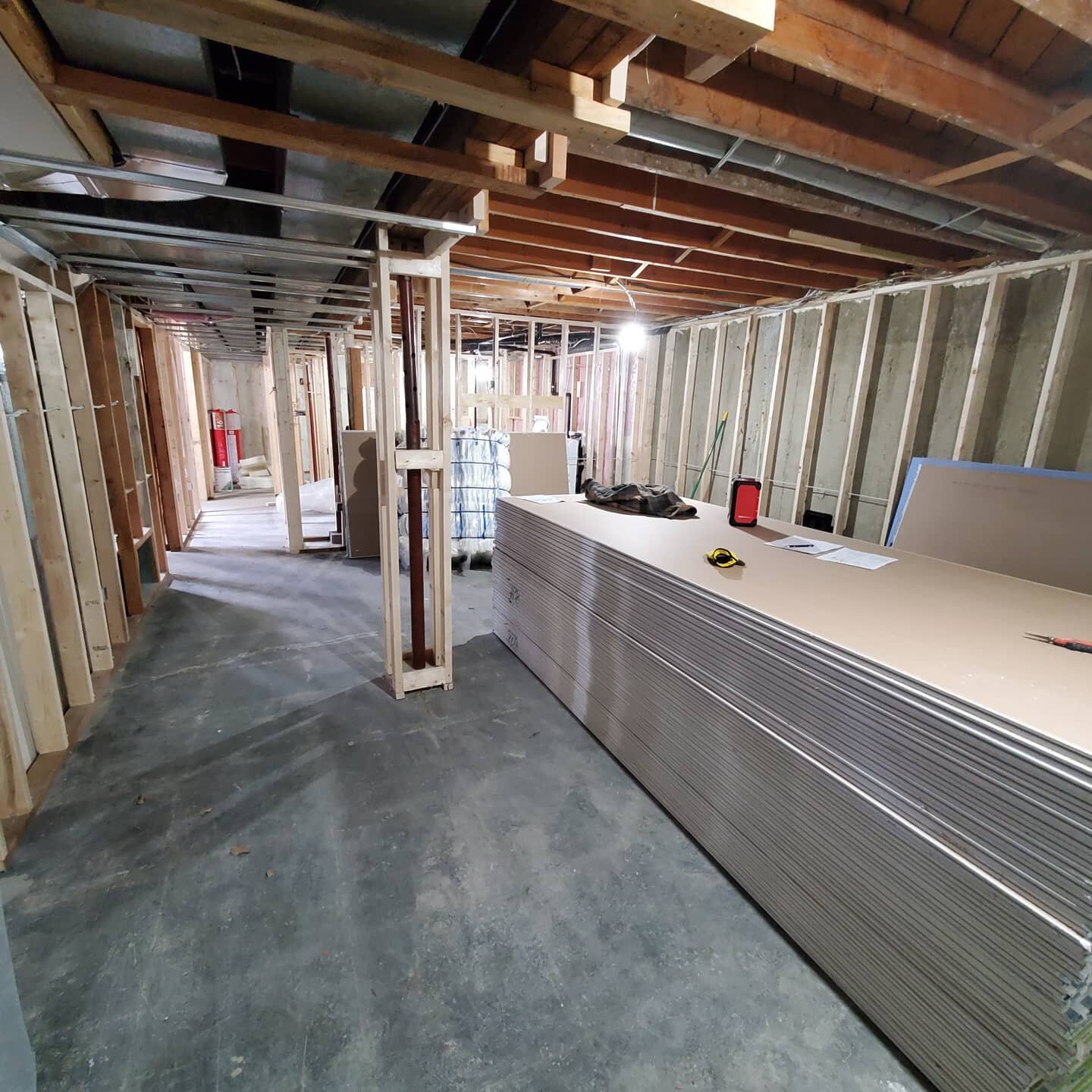 3000sf of drywall and Insulation delivered to our St.Albert job. Just waiting on the electrical and plumbing rough-in inspections so we can keep this job moving forward.

#renovation #contractor #framing #drywall #basement #electrical