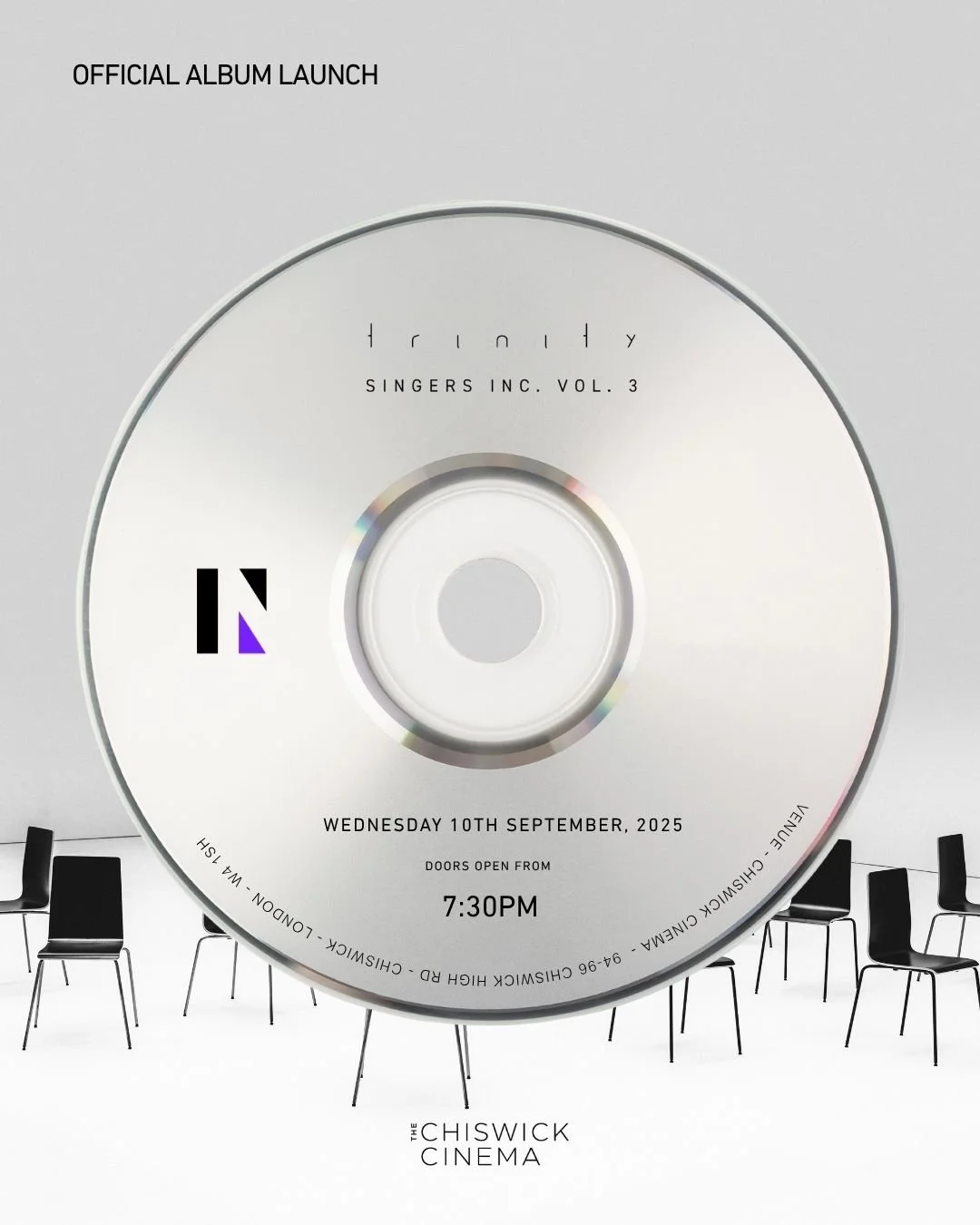 OFFICIAL ALBUM LAUNCH OF ‘ TRINITY – SINGERS INC. VOL. 3’ JOIN US FOR AN UNFORGETTABLE NIGHT!