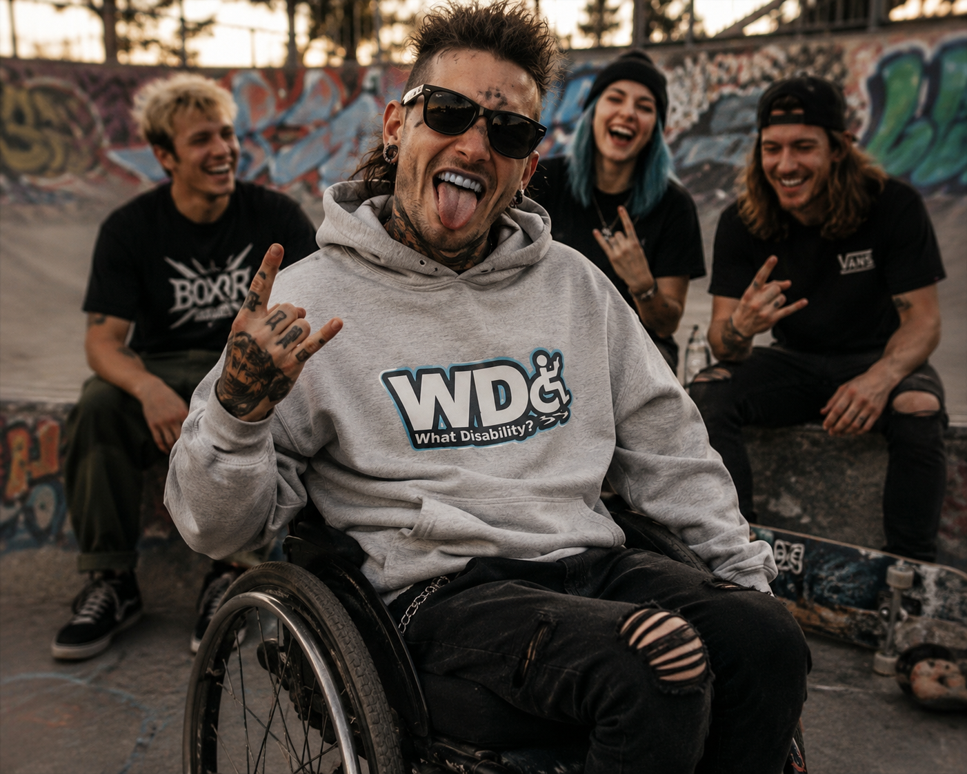 What Disability? Grey Hoodie