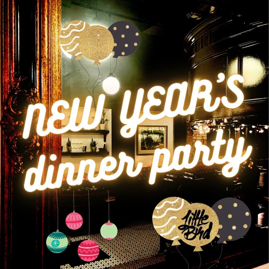 It's official! We are bringing back the NYE dinner party, with a special 6-course, Prix Fixe dinner menu, including a specially-priced vegan option. Whoo hoo! 🎉

Two seatings, 5pm &amp; 8pm, with plenty of time to get to your next spot for the big c