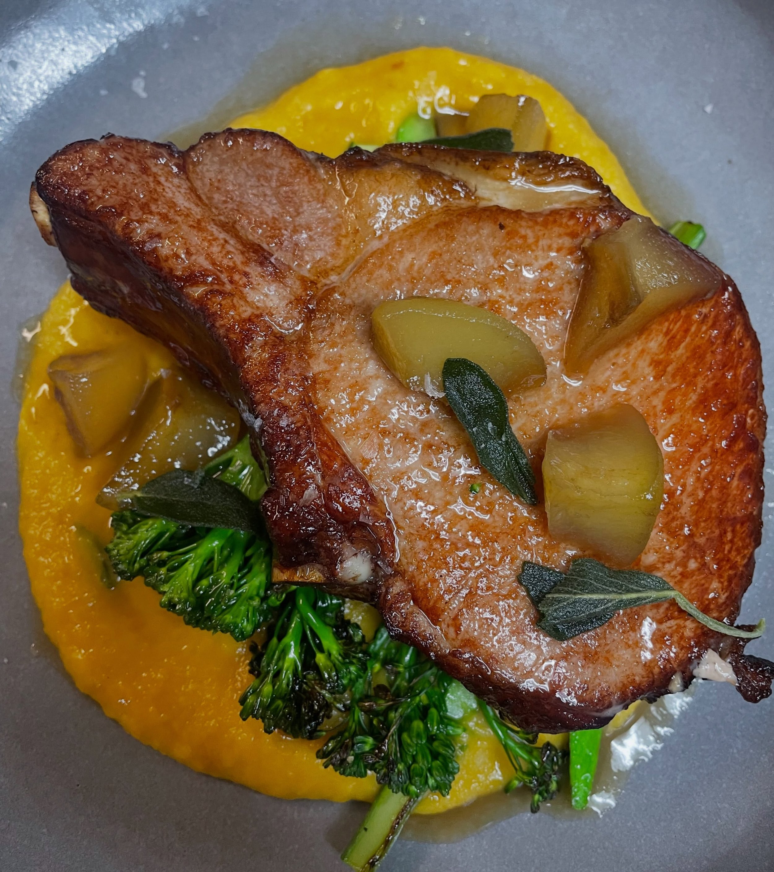 Ya&rsquo;ll, it has been a minute! We&rsquo;re thankful to say it&rsquo;s been busy busy, but we&rsquo;re overdue to share some new things (there are many!)

For now, enjoy this Pork Chop to tide you over till the next soon-ish update:

Bone-in, hous