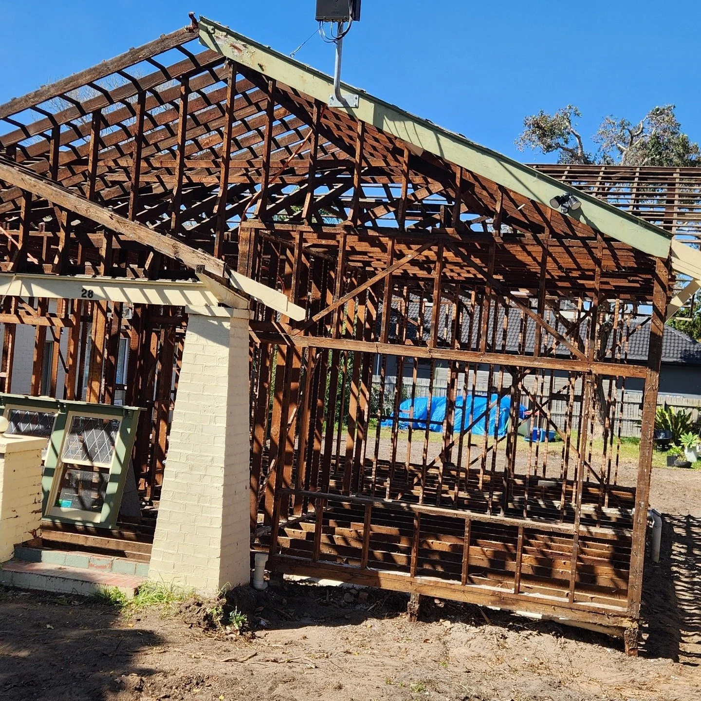 Deconstruction complete. Look at all the 100 year old timber, most still in great condition, ready for the next 100 years. Project now underway with the great team at Martin Builders.