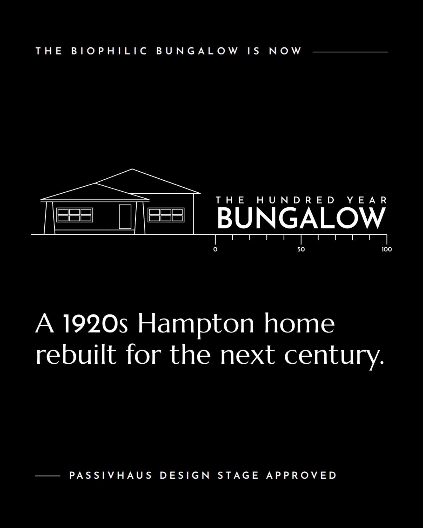 It was time to change the name. We think The Hundred Year Bungalow tells our story much better. A home that celebrates the last 100 years but is designed to be healthy, comfortable, resilient and affordable for the next 100 years.