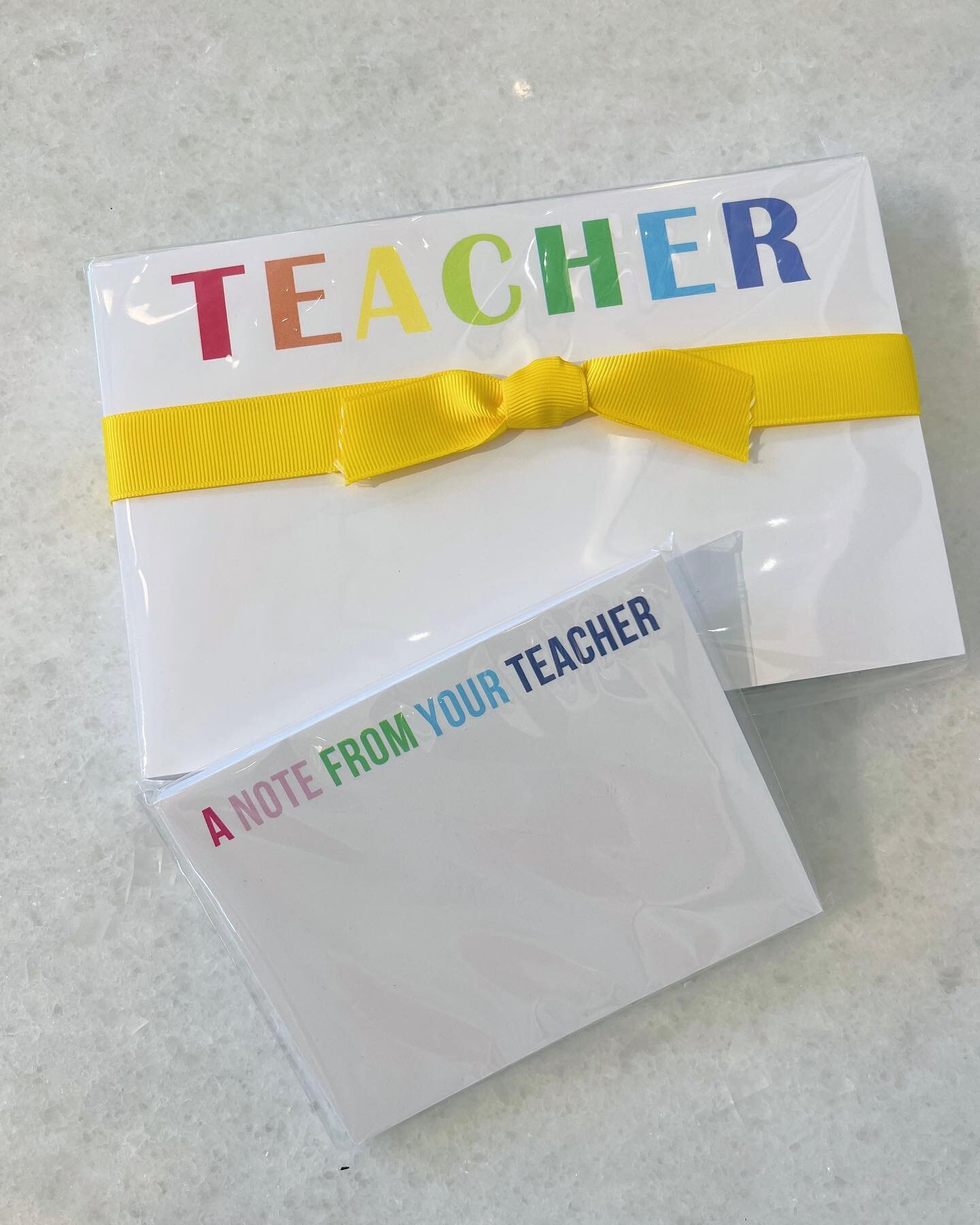 We 💛 teachers! Grab your end of the school year gifts with us while they last! 🍎📝

Teacher Big &amp; Bold: $28.98
A Note From Your Teacher: $6.21
Teacher Fuel Beaded Wristlet: $28.00 
Teach Love Inspire Beaded Pouch: $18.00 

#shoplocal #womenowne