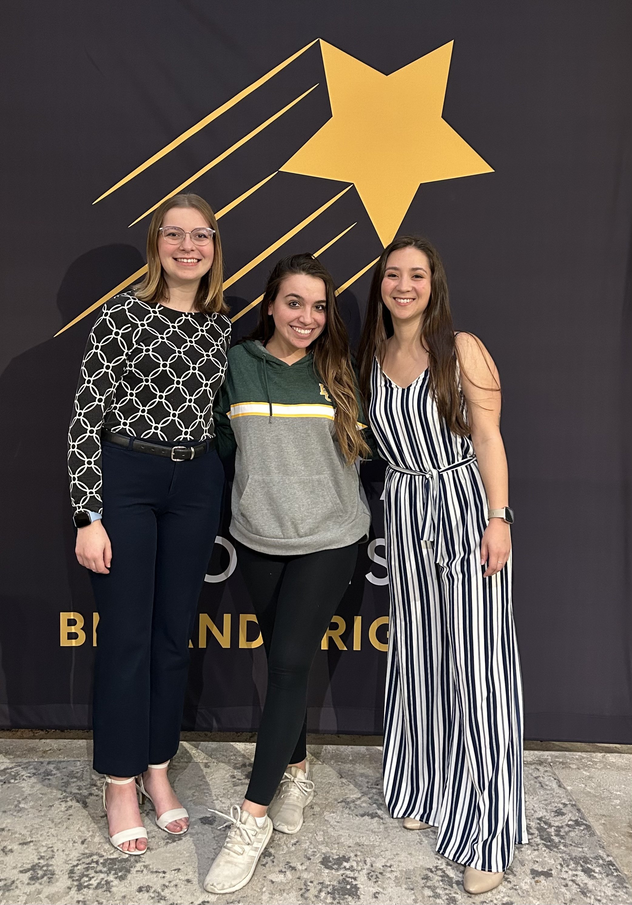 Volunteers Natalia Leslie, Mikaela Pace, and Caroline Lee