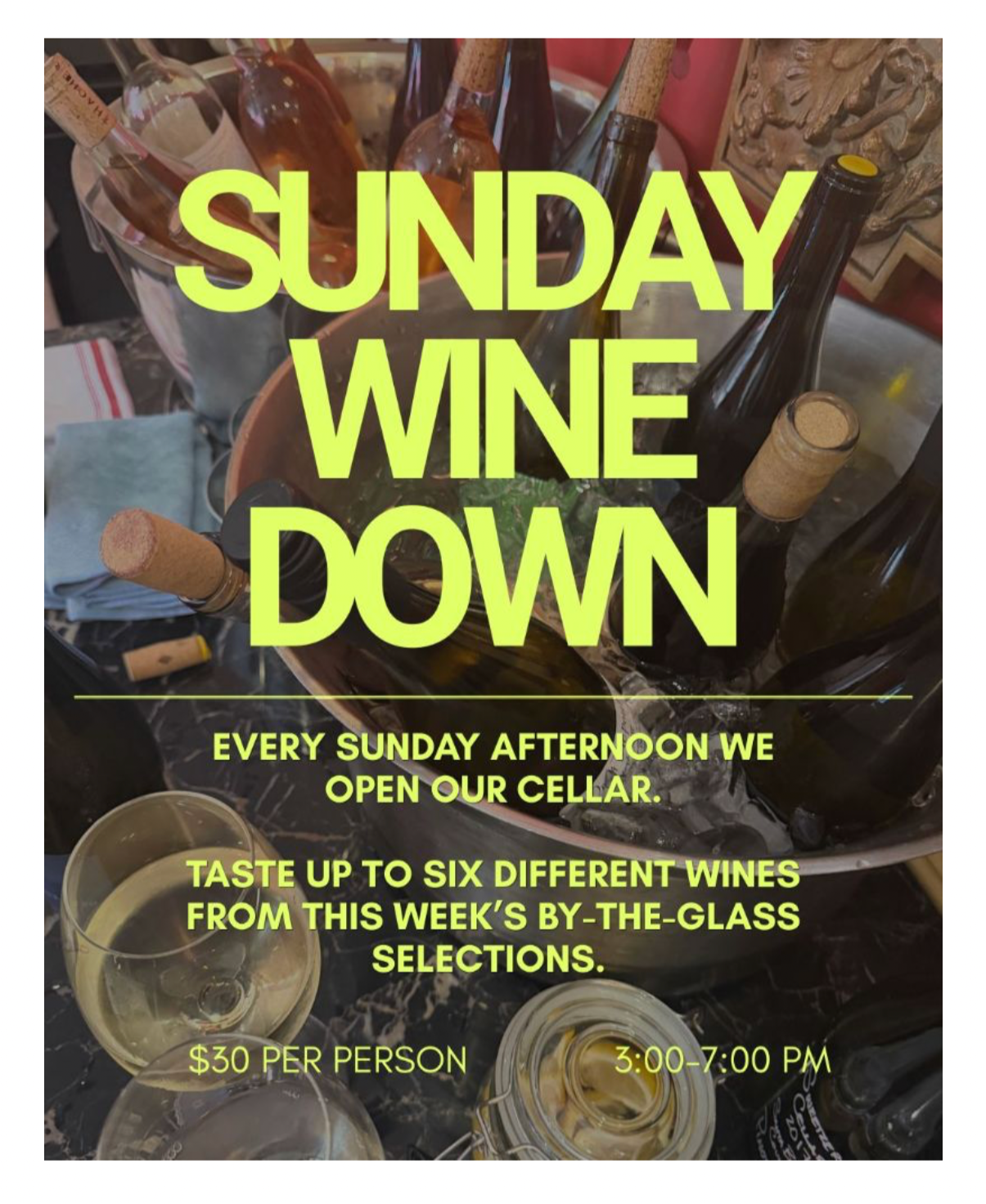 SUNDAY WINE DOWN