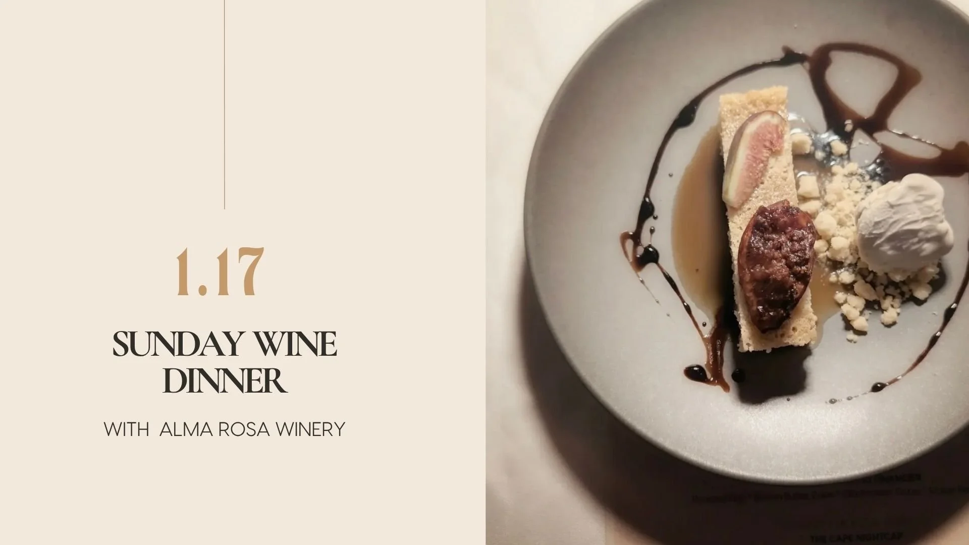 Sunday Wine Dinner with Alma Rosa Winery