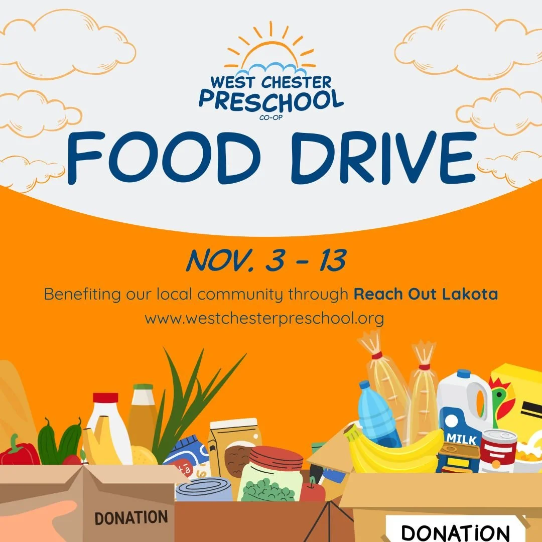 WCP FOOD DRIVE 📅 Nov. 3&ndash;13. 

Benefiting our local community through Reach Out Lakota. Please drop off any donations to the boxes by the school classrooms!

Most Requested:
- Snacks &amp; boxed dinners
- Hygiene products
- Rice, pasta, cereal
