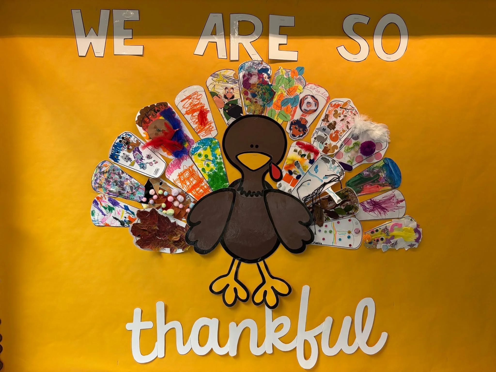 Happy Thanksgiving from WCP! Check out the kids' decorated turkey feathers!