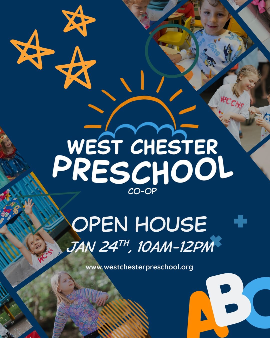 Today is our open house! Stop by from 10am-12pm to tour our classrooms and meet our teachers!

#EarlyChildhoodEducation #LearningThroughPlay #PreschoolLife #WCP #EnrollingNow #WestChesterKids #WestChesterPreschool