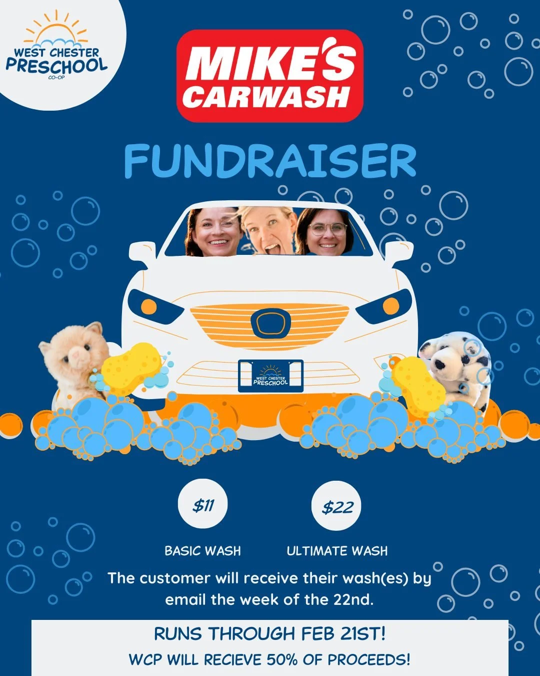 Our next fundraiser is here just in time to wash away the winter salt and slush&mdash;and help us reach a very special goal! We are raising funds to install brand-new playground swings for our children.

By purchasing a Mike&rsquo;s Carwash pass thro