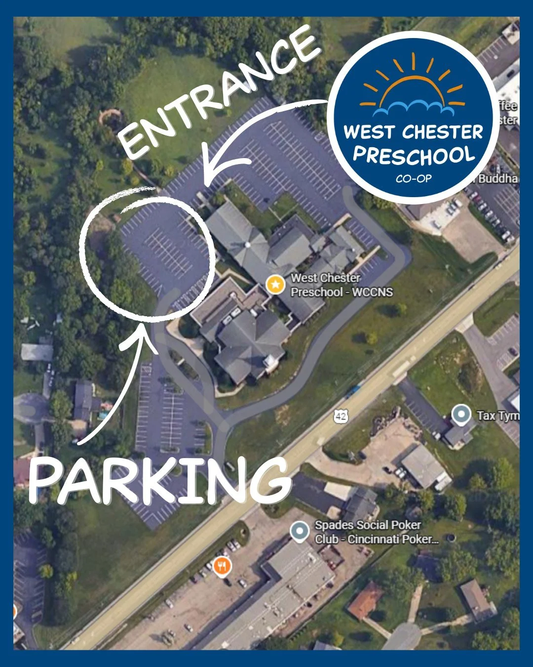 Map of parking at WCP