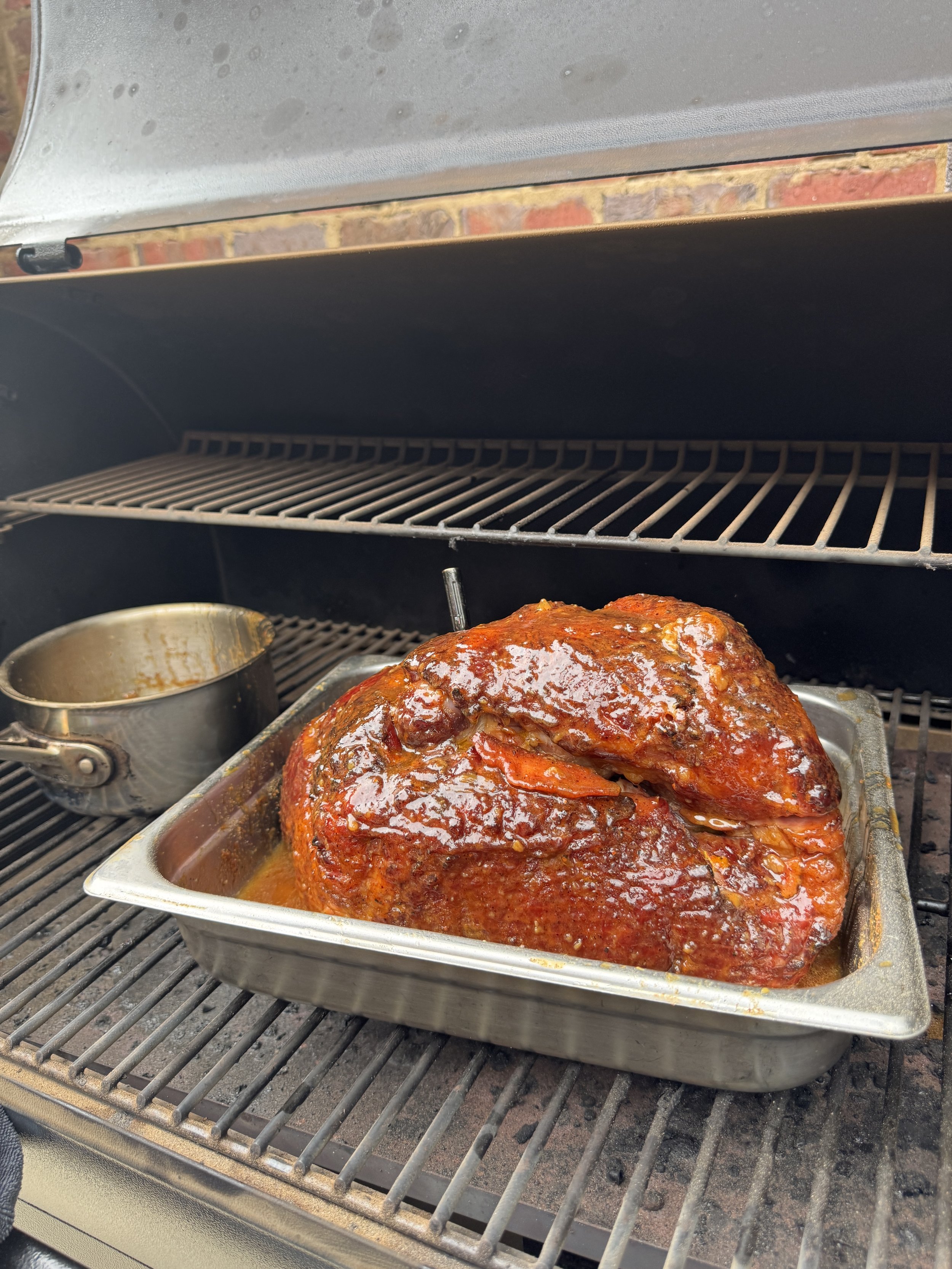 Pulled Smoked Ham with Sweet & Tangy BBQ Glaze