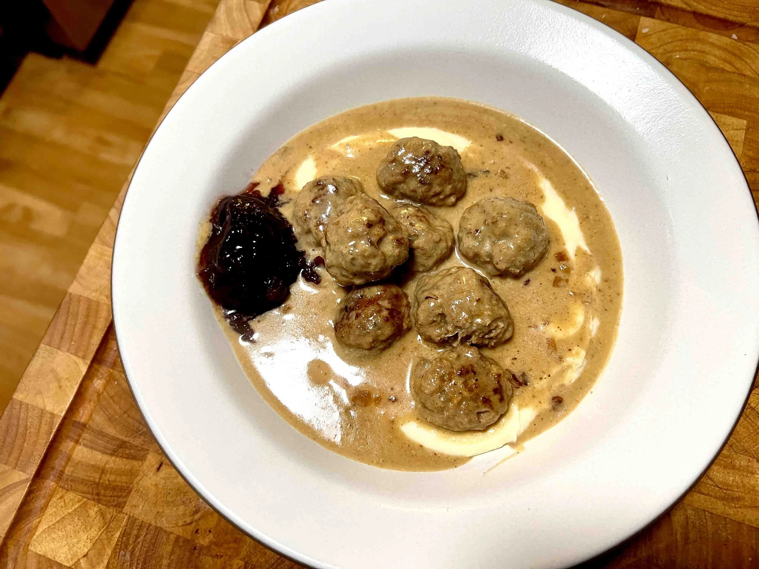 Meatball Button Swedish Meatballs