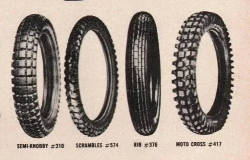 VINTAGE MOTORCYCLE TYRES Era-Based Tyres, Styles and sizes