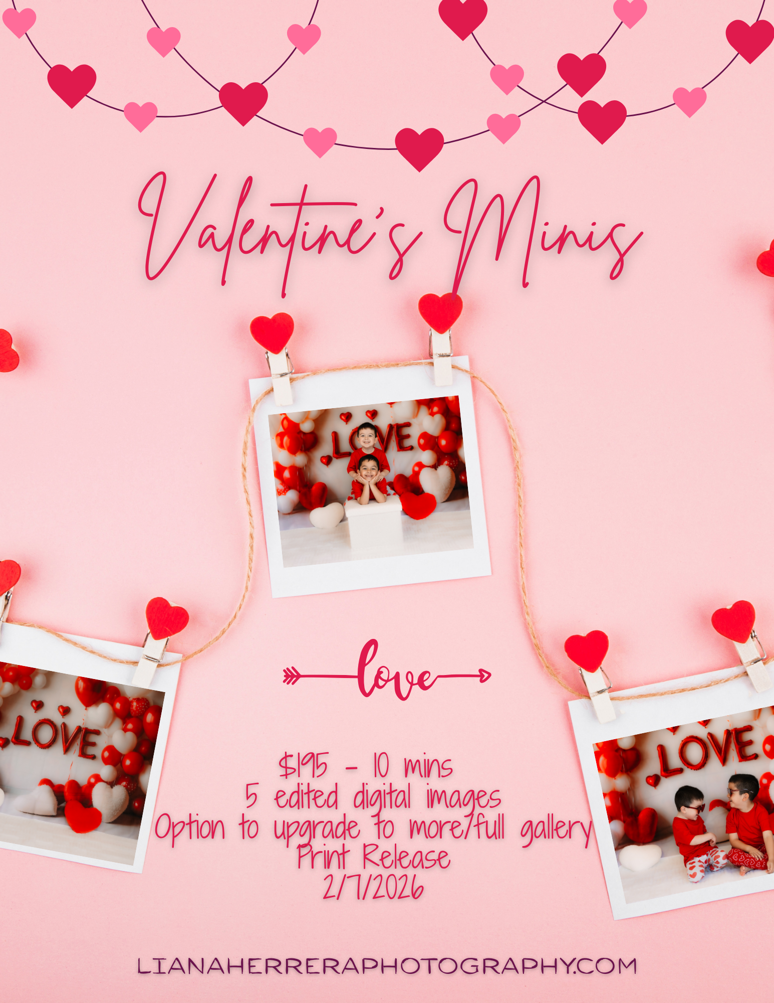 2026 Valentine’s Mini Sessions in Santa Clarita | Liana Herrera Photography