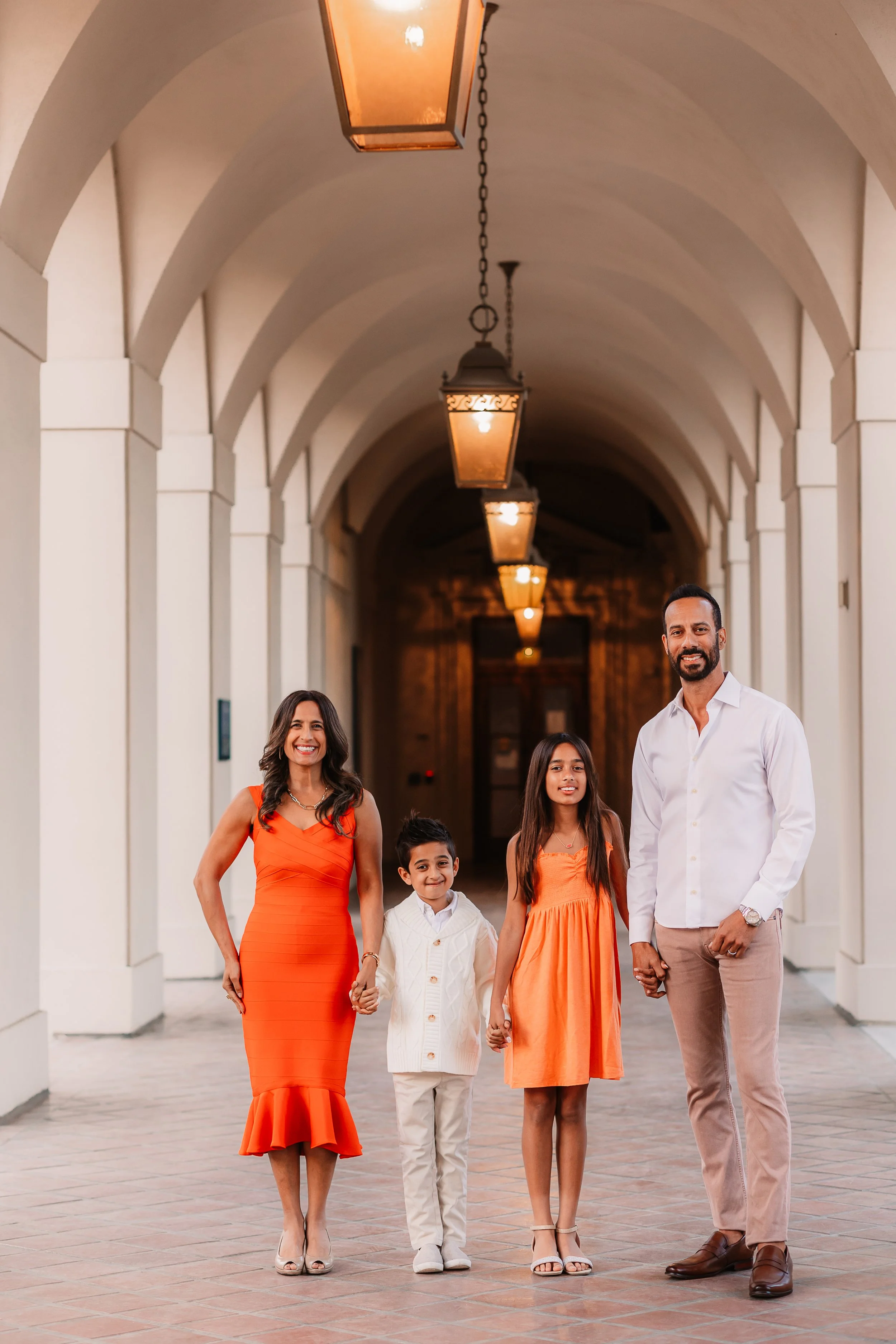 Santa Clarita Photographer - Santa Clarita Family Photographer - Santa Clarita Family Photos - this photo location is at pasadena city hall in pasadena california los angeles county - family of 4 photos