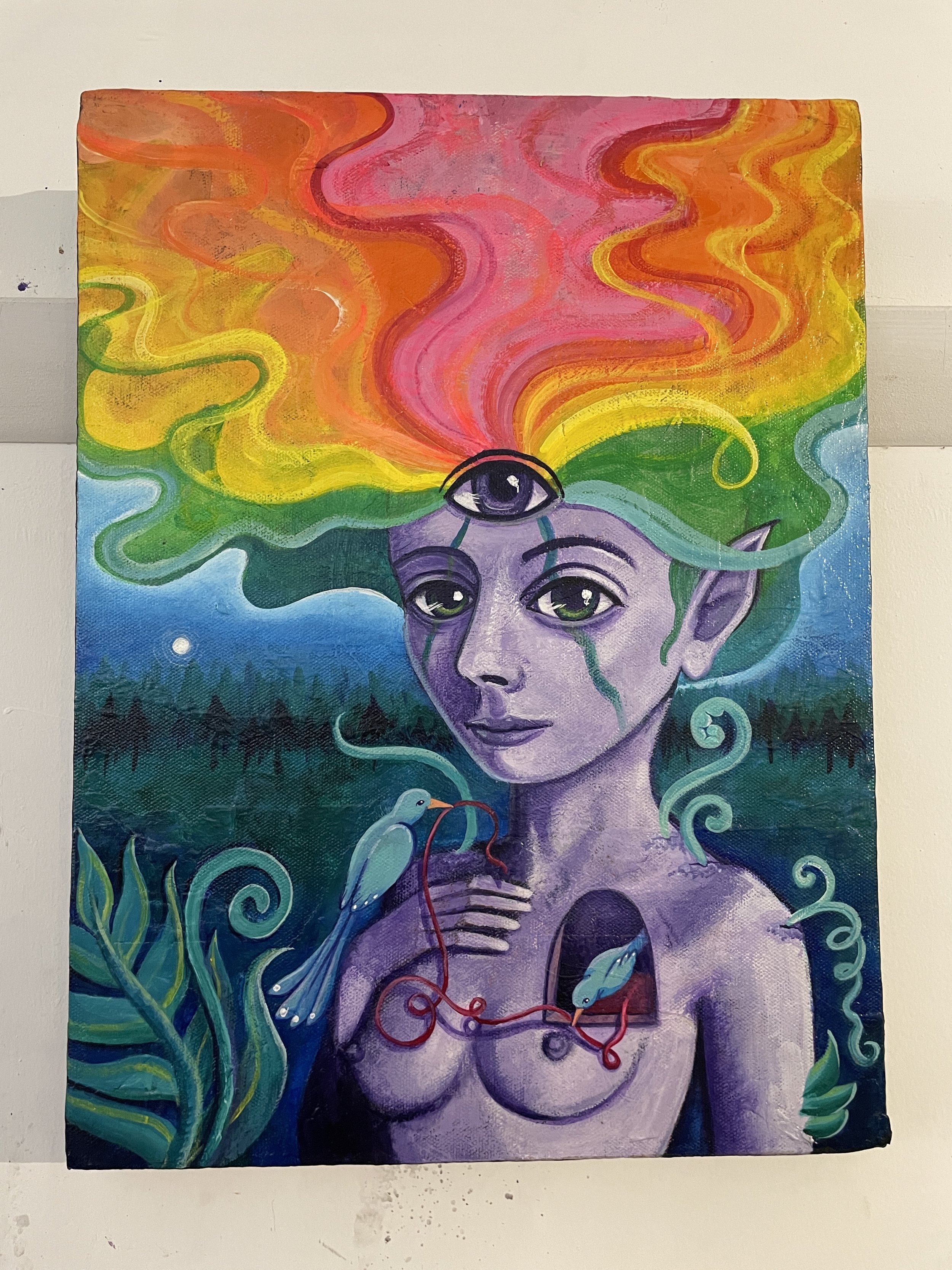 Visionary - Original Painting by Faerie Kilgariff