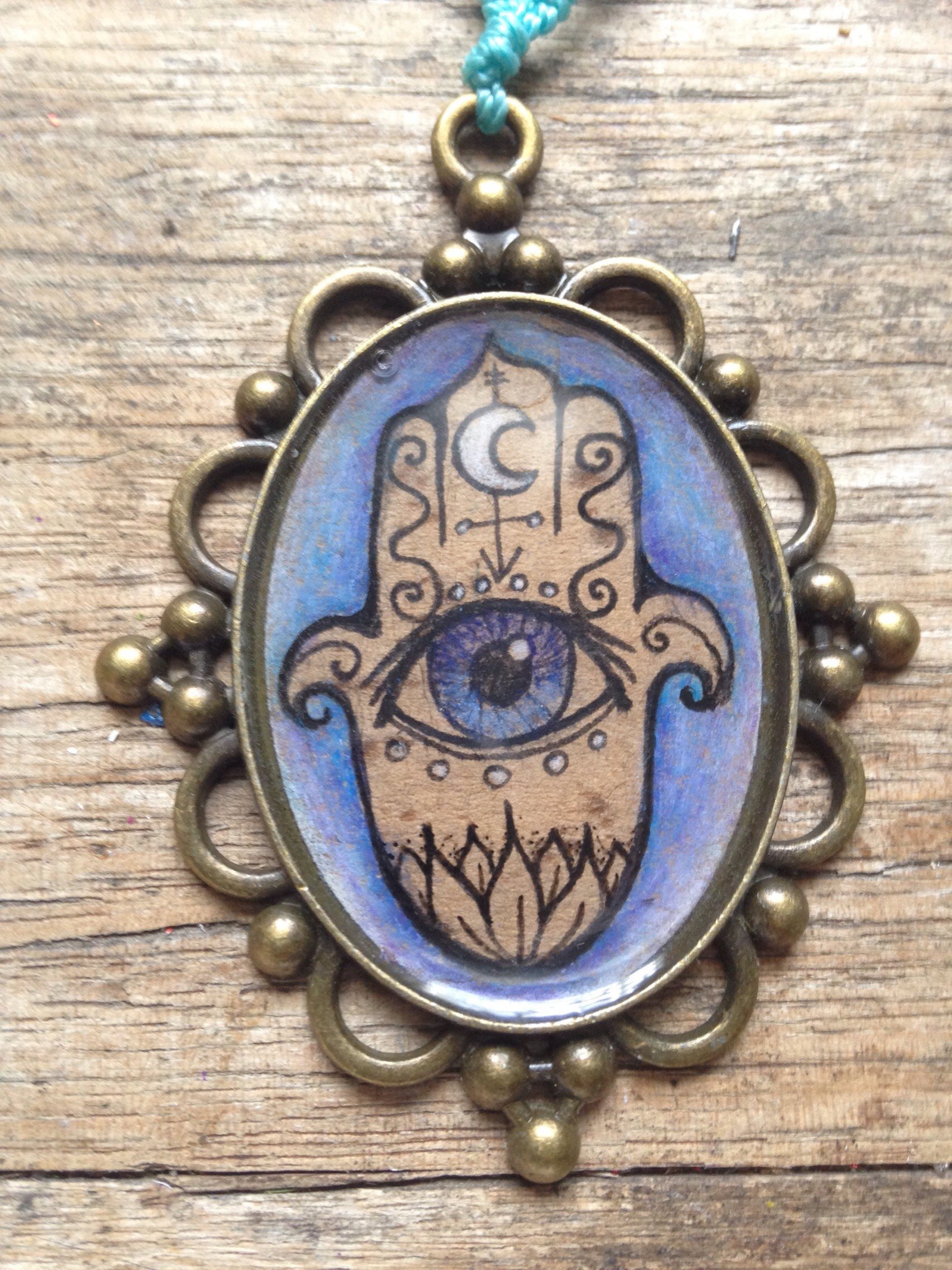 Blue Protection Spell Necklace