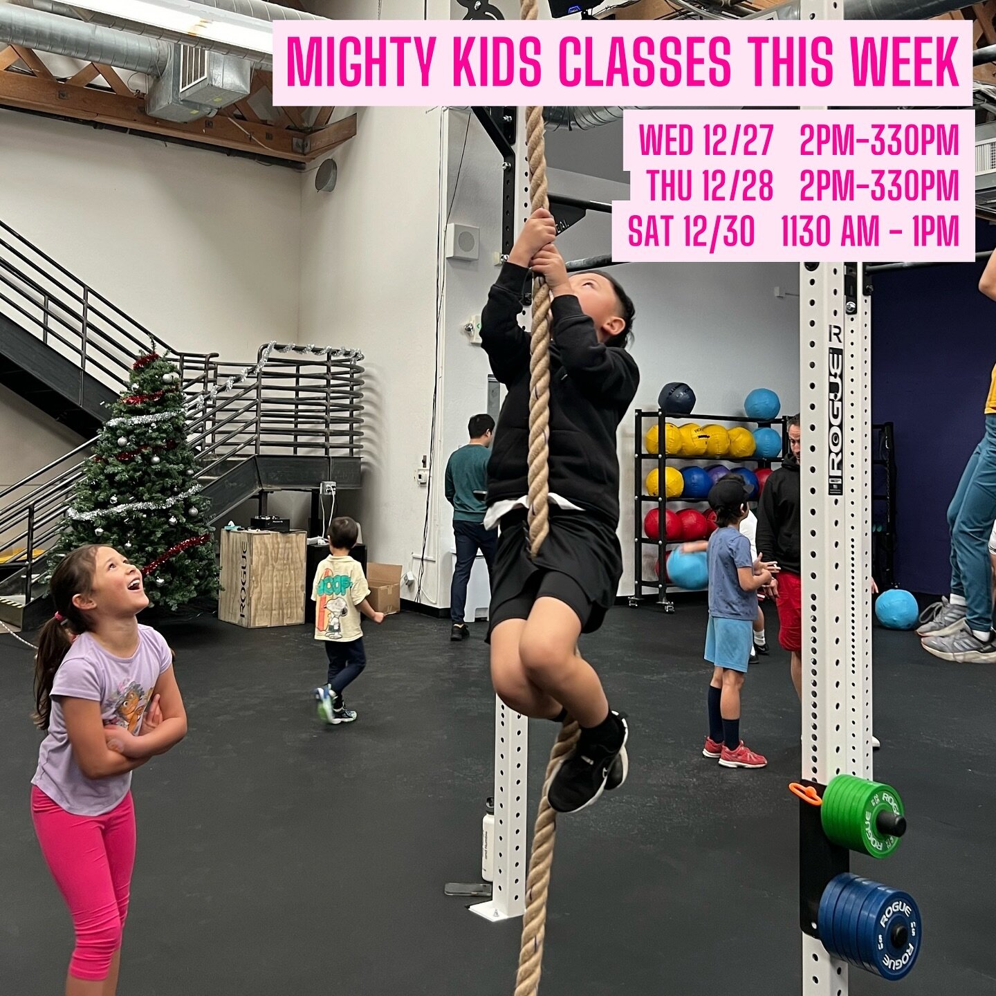 Get your kids off the couch and away from screens this week (and tell your friends!)

Mighty Kids fitness classes at CrossFit South Park:

Wed 2PM - 330PM
http://tinyurl.com/mightykids-122723

Thurs 2PM - 330PM
http://tinyurl.com/mightykids-122823

S