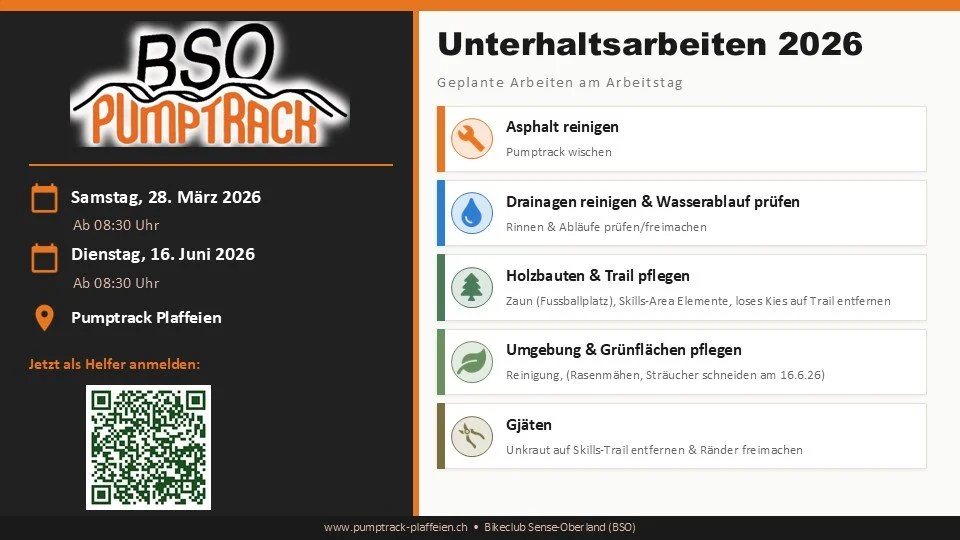 Unterhaltsarbeiten Sa 28. März 2026