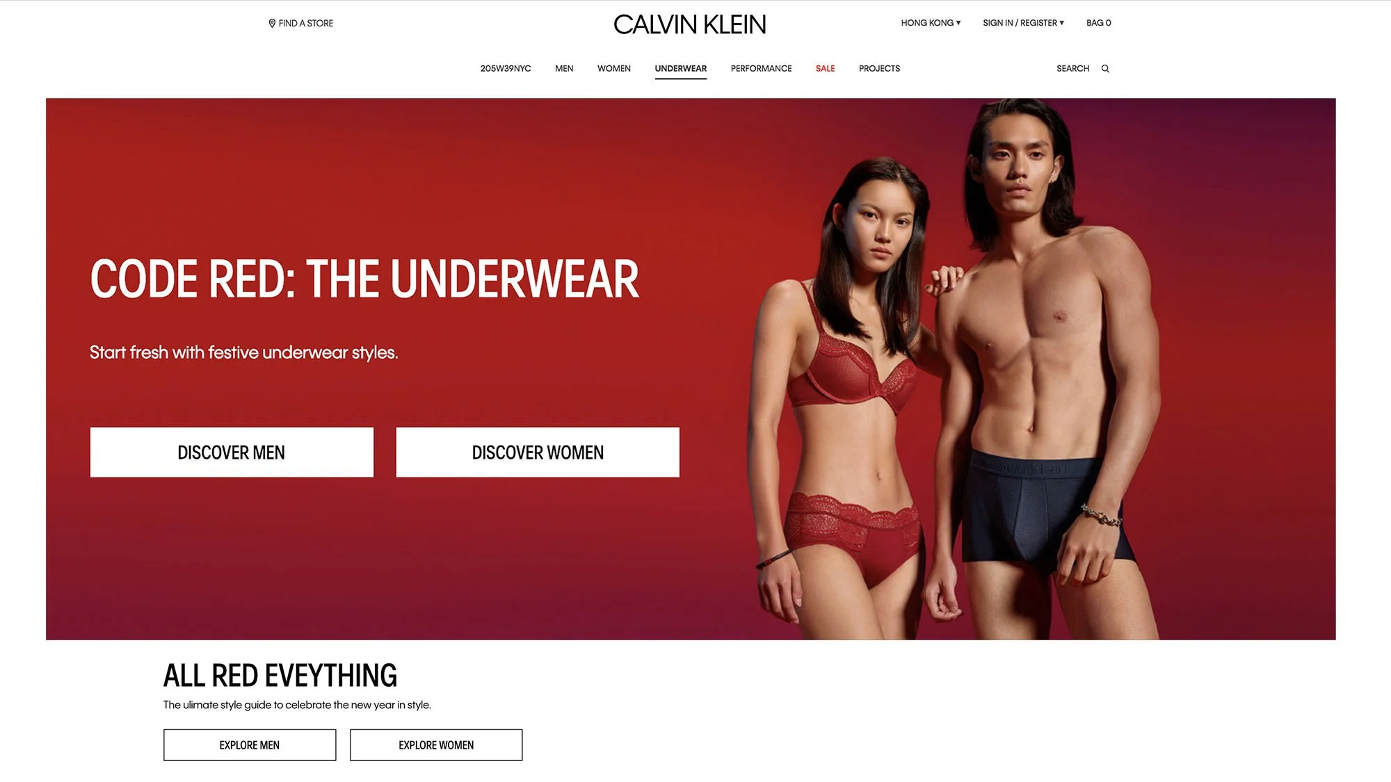 Calvin Klein CNY Campaign Hong Kong