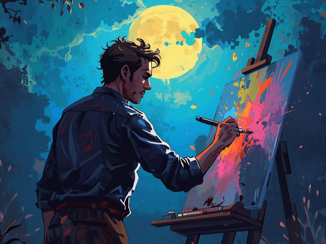 Dipingiamo con la luna piena in ariete