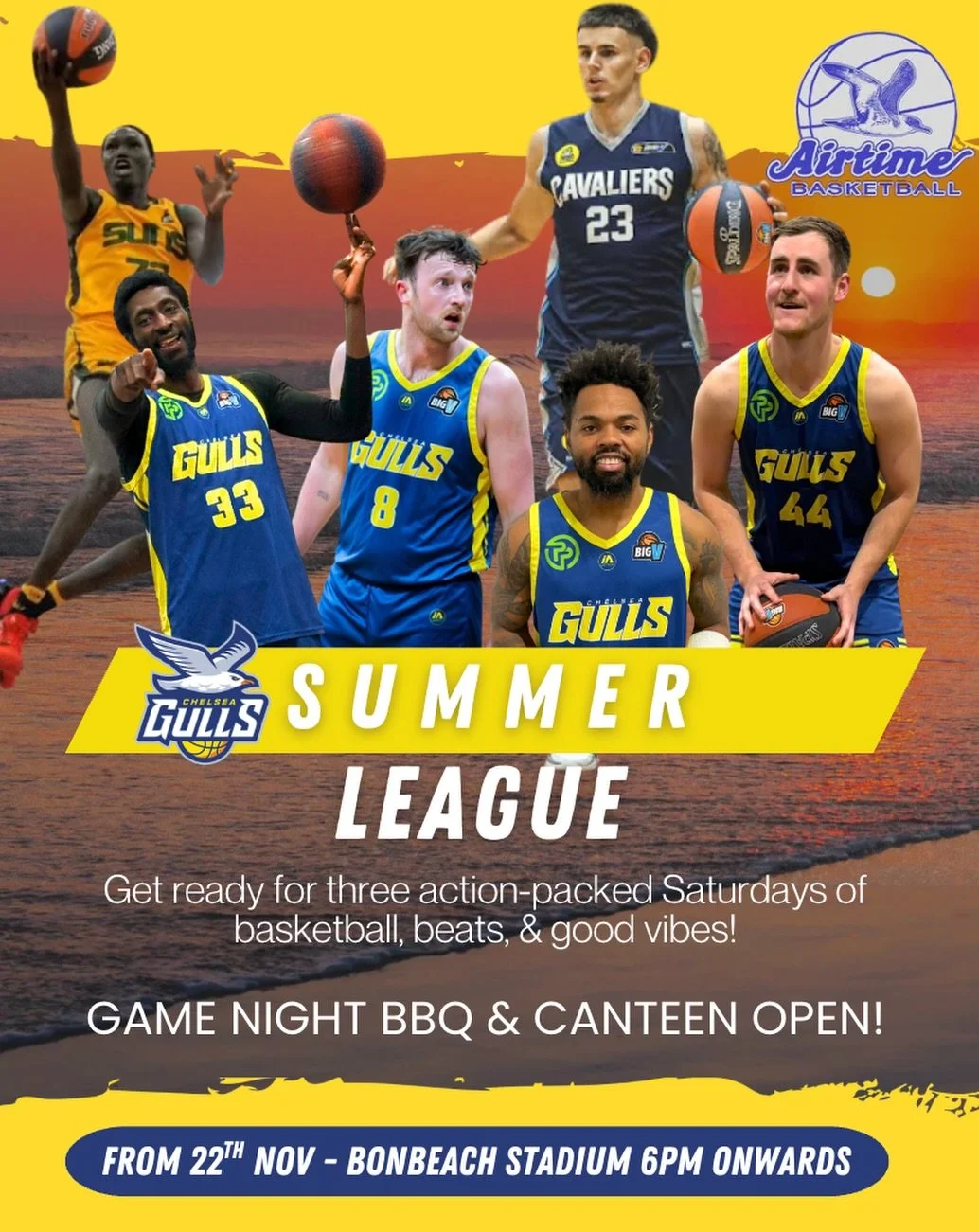 TONIGHT!!! Get down to Bonbeach stadium from 6pm for an awesome night of basketball and fun!