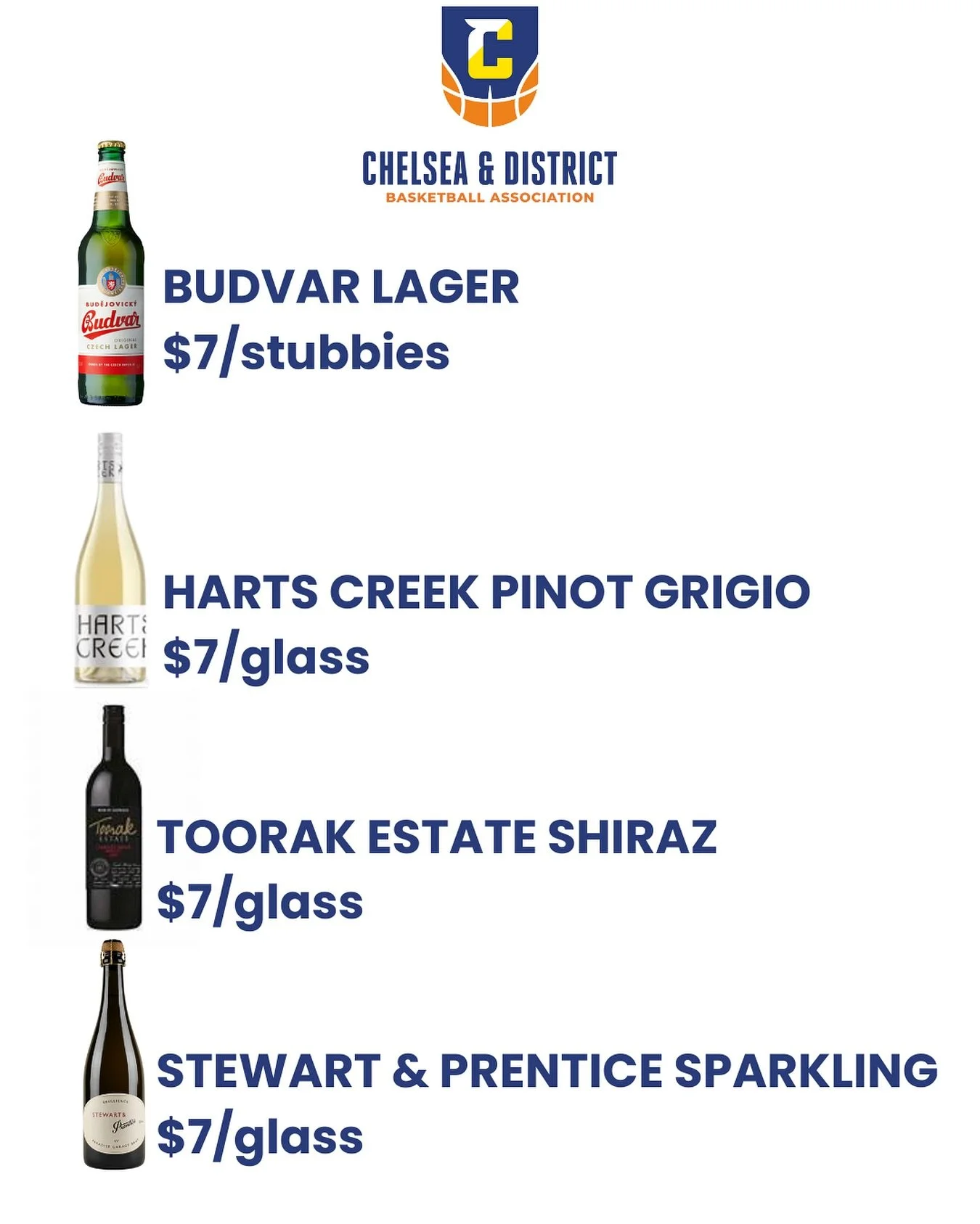 Available for purchase from @ Bonbeach 6.00-9.30pm during Summer League only!