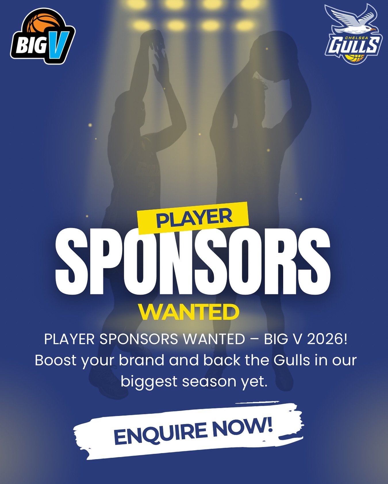 🔥 PLAYER SPONSORS WANTED &ndash; BIG V 2026! 🔥

We&rsquo;re now seeking individual player sponsors for our BIG V Physipro Men&rsquo;s and Women&rsquo;s teams for the 2026 season!

This is a fantastic opportunity to support our athletes while gainin