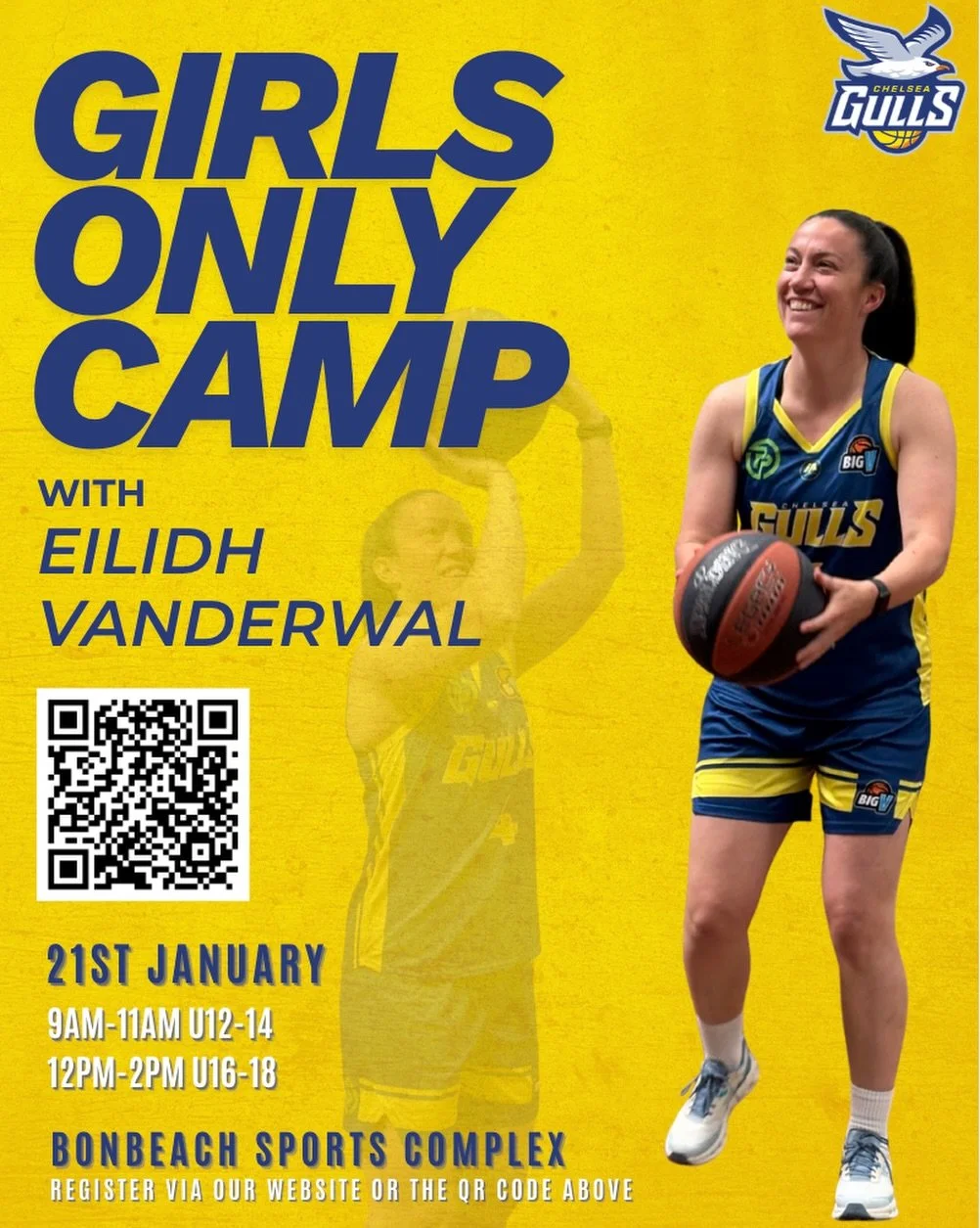 Attention all female rep players! 🌟
Big V Women&rsquo;s player Eilidh Vanderwal is hosting an exclusive Girls Only Camp, and you won&rsquo;t want to miss it! Eilidh brings experience from competing at the NBL1 level, along with a wealth of knowledge