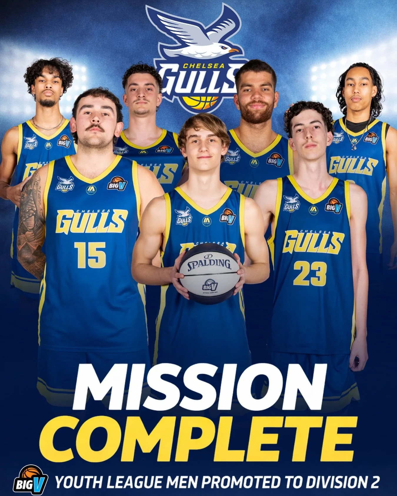 OUR YOUTH LEAGUE MEN HAVE DONE IT💪🏽

2 games.
2 massive wins.
Collingwood ✔️
Craigieburn ✔️

And just like that, the Chelsea Gulls Youth League Men have secured their place in Division 2 for the 2026 Big V season 🏀💙💛

The energy in the stadium t