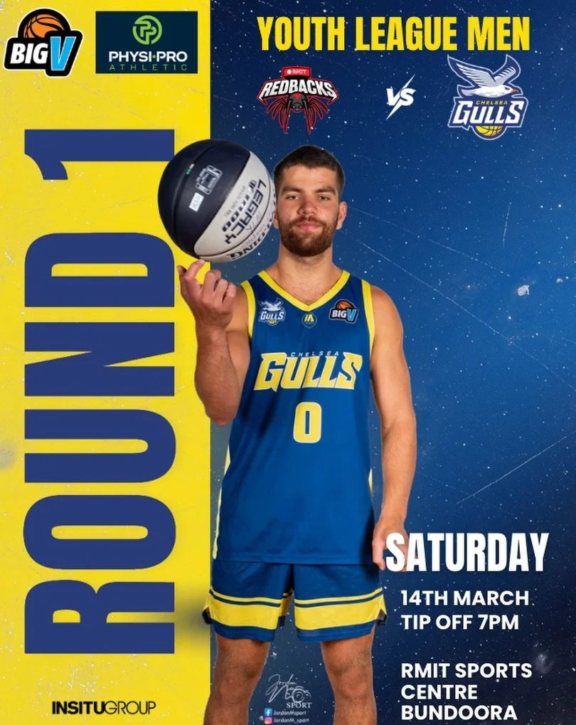 Chelsea Gulls Youth League Men hit the road this weekend for their Round 1 season opener! 🔥

The boys take on RMIT as they kick off the 2026 campaign and we can&rsquo;t wait to see them get the season underway.

📅 Saturday 14th March
📍 RMIT Sports
