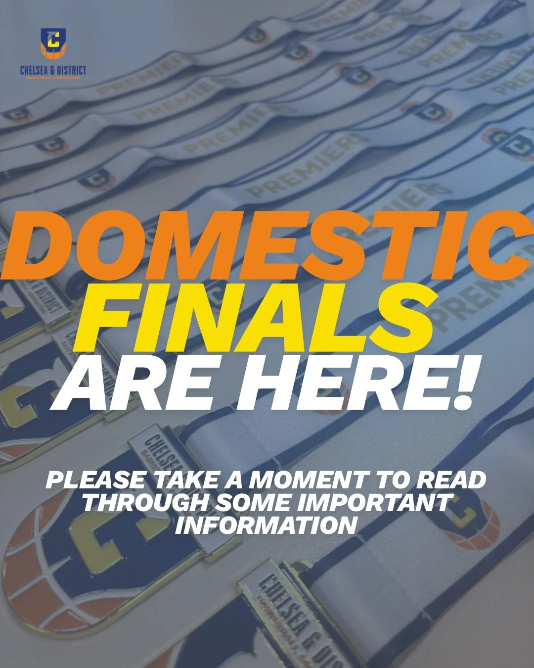 🏀 DOMESTIC FINALS ARE HERE! 🏀

Good luck to all teams competing from this week!

A quick reminder to players, coaches and spectators to please show respect towards everyone on court, especially our referee team. Without their commitment each week, 