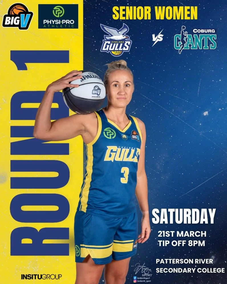 🏀 GAME DAY IS HERE GULLS FAMILY! 🏀

Our Division 2 Women kick off their 2026 season THIS Saturday night at home 💥
📍 Patterson River
🆚 Coburg
⏰ 8:00PM

🔥 Opening up the night, our Youth League Women hit the court first!
🆚 Darebin Phoenix
⏰ 6:00