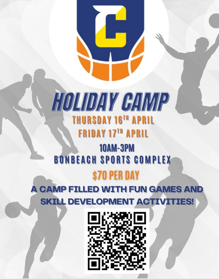 🏀 CADBA School Holiday Camp is here!

Join us at Bonbeach Sports Complex on April 16th &amp; 17th (10am&ndash;3pm) for two action-packed days of basketball fun!

Open to ages 5+, this camp will be filled with exciting games, skill development, and p