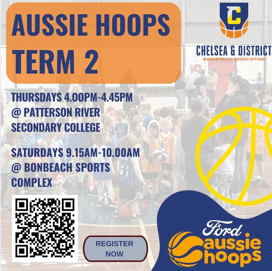 Aussie Hoops is back for Term 2! 🏀

We&rsquo;re super excited to welcome Aussie Hoops back this term! Run by our Big V players, this program is perfect for kids looking for a fun and engaging way to learn the basics of basketball.

Our Thursday sess