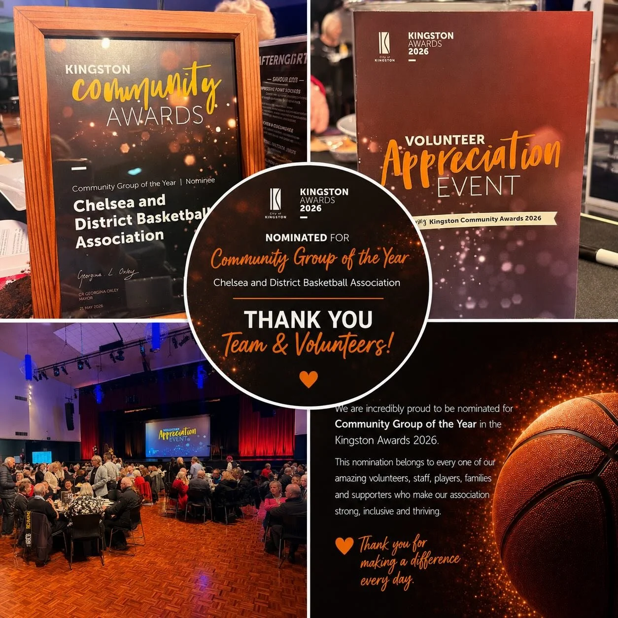 We are incredibly proud to have been recognised as a nominee for Community Group of the Year at last week&rsquo;s Kingston City Council&nbsp;&nbsp;Community Awards. 🏆
Over the past two years, our committee, staff, volunteers, coaches, players and fa