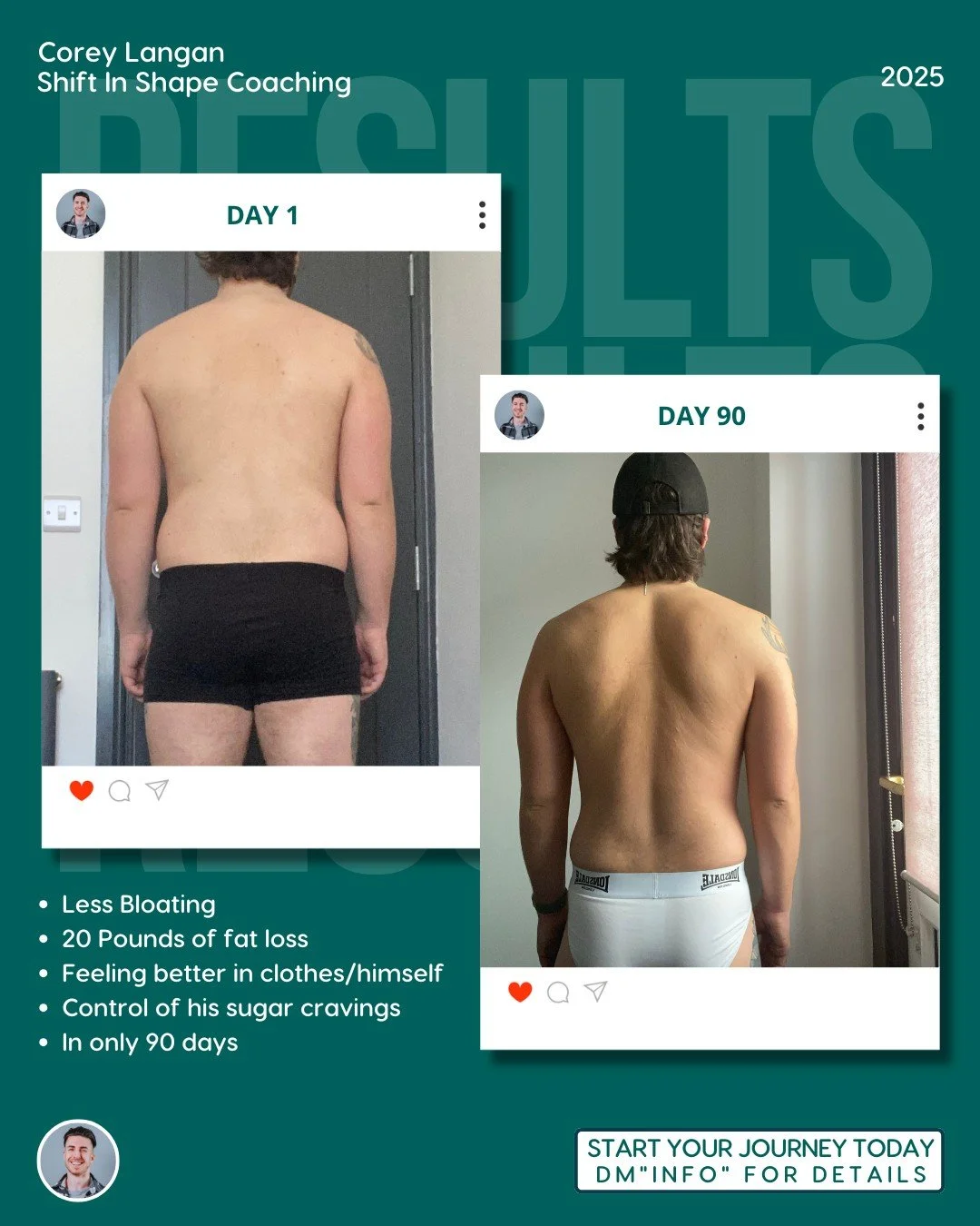 Imagine shedding 20 pounds by the end of the year, just like Alex! 🎉

Before starting his journey, Alex felt stuck in a rut with his weight.

He was unhappy, struggling with weekend binges 🍔, and feeling disconnected from his goals and health.

He 
