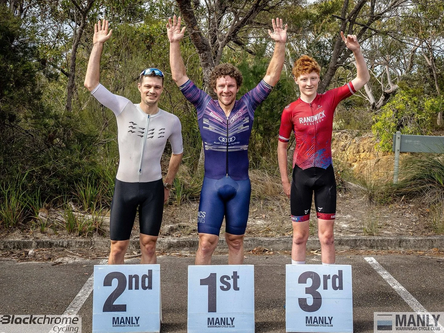 It was a sea of CPCC colours at West Head Road Race on Sunday with Dave Leon claiming🥇in B grade and new recruit Adi Toohey taking🥇for women’s B. (Shauna Frey joined CPCC officially after taking 🥈)
We had a big turnout in A grade also, with