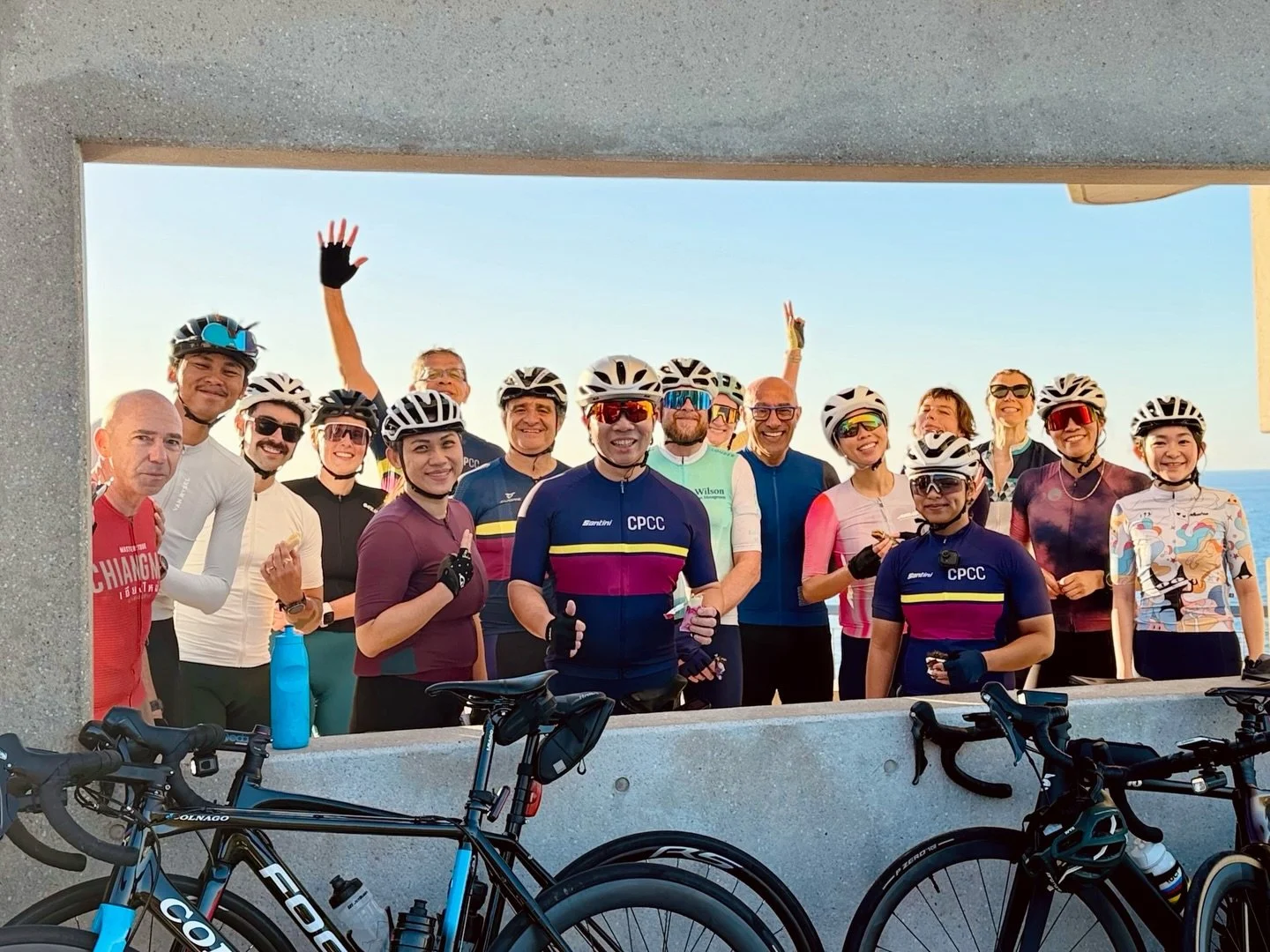 Good Friday vibes on the club ride to Cape Solader 🌅

#centennialparkcc 
#sydneycycling 
#cyclingclub