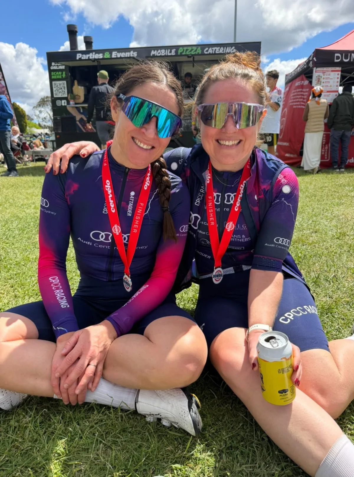 Megs and Lou soaking up the sunshine in the village after the Bowral 150km Maxi Classic 💜

Thanks to @lifeinangles for the pic