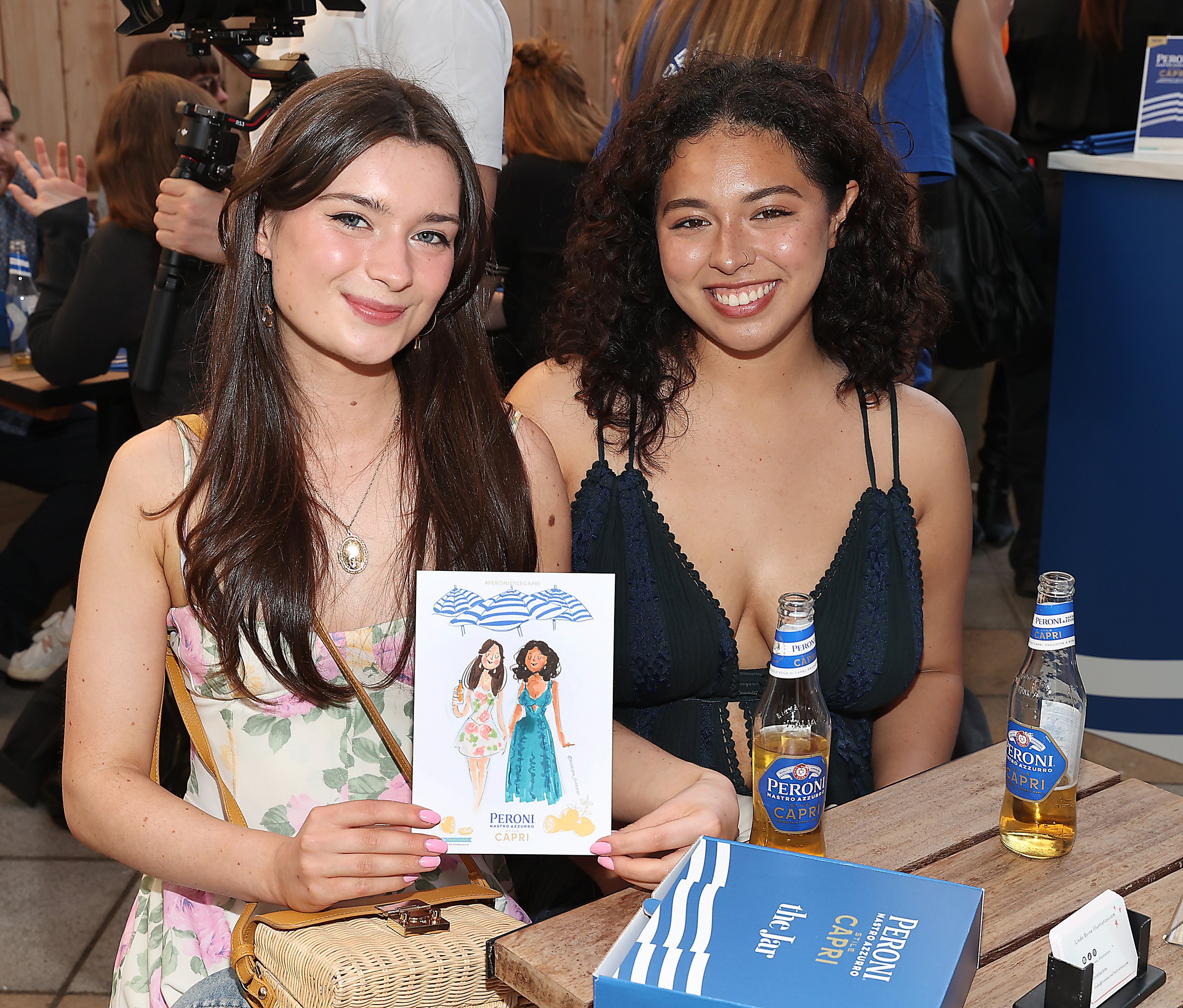 Linda Byrne creating live illustrations at Dublin events and celebrations