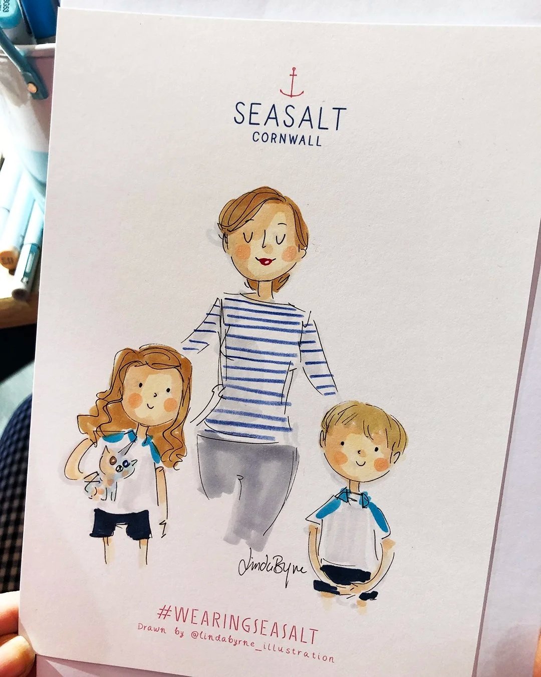 Live event artist in Dublin drawing at corporate event